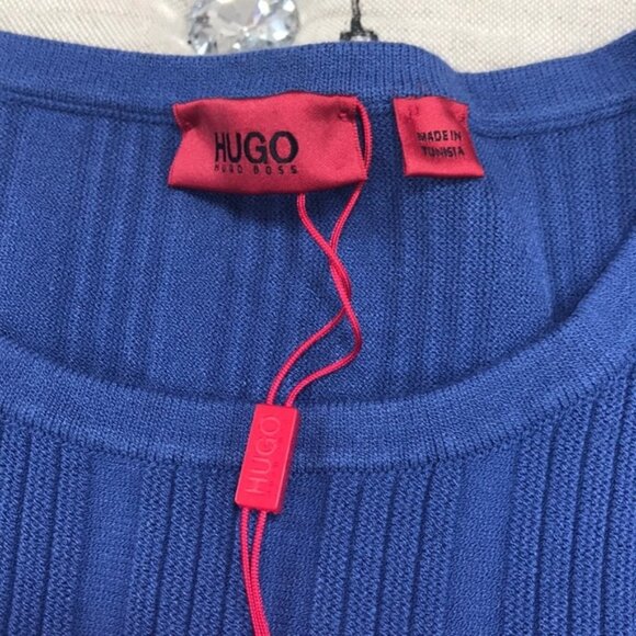 HUGO BOSS Sierita Peplum Ribbed Pullover - Picture 5 of 5